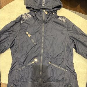 Moncler Dark Blue Hooded Ski Jacket